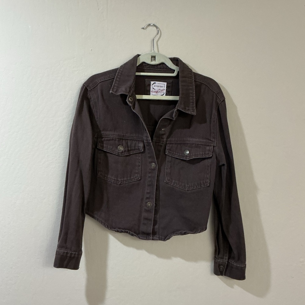 T.J.Maxx Deep Brown Jean Jacket